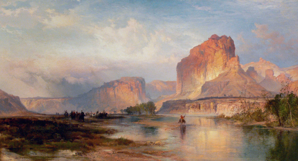 Cliffs of Green River - Moran